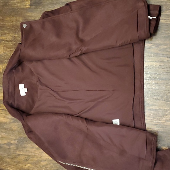 🧥 Loft Faux Suede Moto Jacket - Size Small 🧥 - Picture 3 of 7